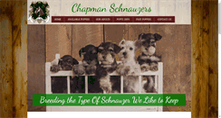 Desktop Screenshot of chapmanschnauzers.com